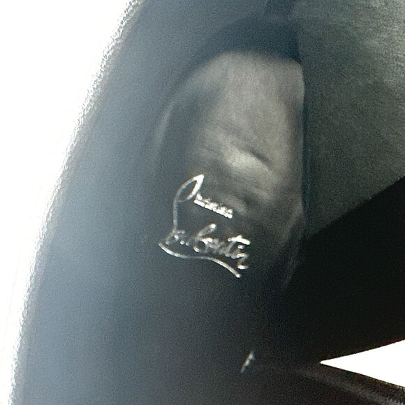 Christian Louboutin SPORTY KATE BOOTY 85 Leather Ankle Boots Heels - Picture 13 of 16